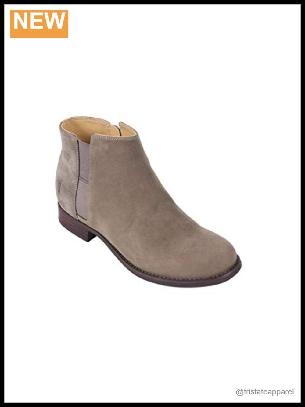 Women's Leather Ankle Bootie with Orthotic Support, Medial Zipper